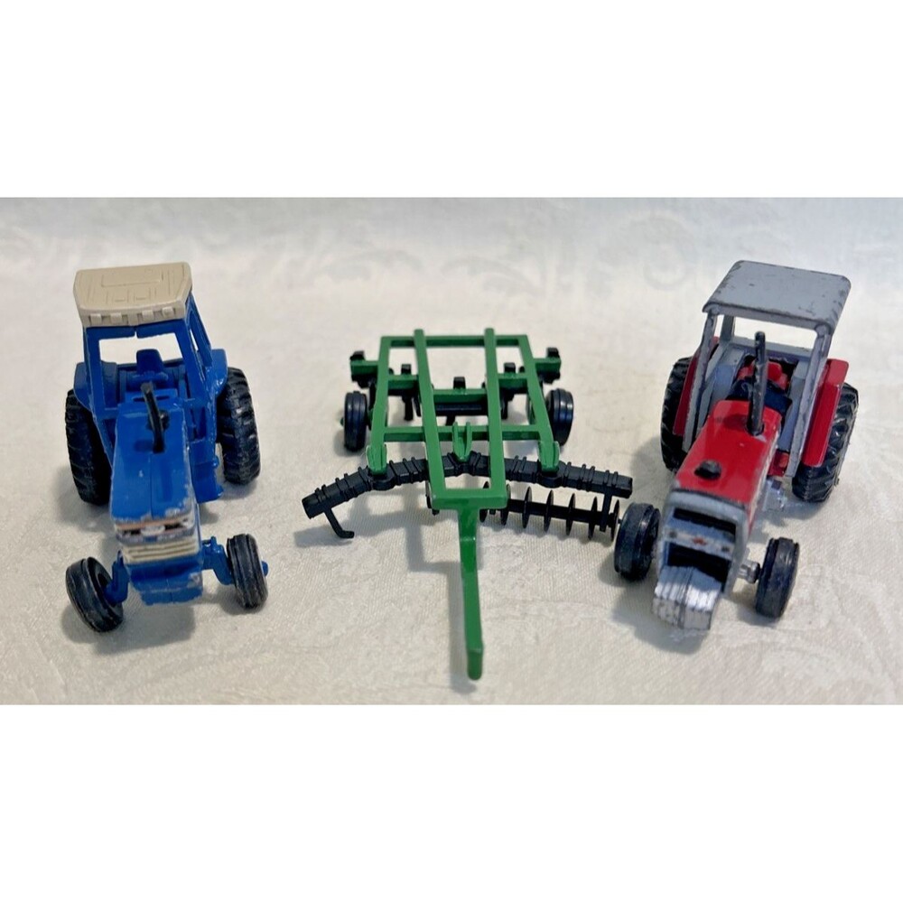 Vintage ERTL 1/64 Scale Farm Toy Lot Ford TW-35 Massey Ferguson 2775 John Deere